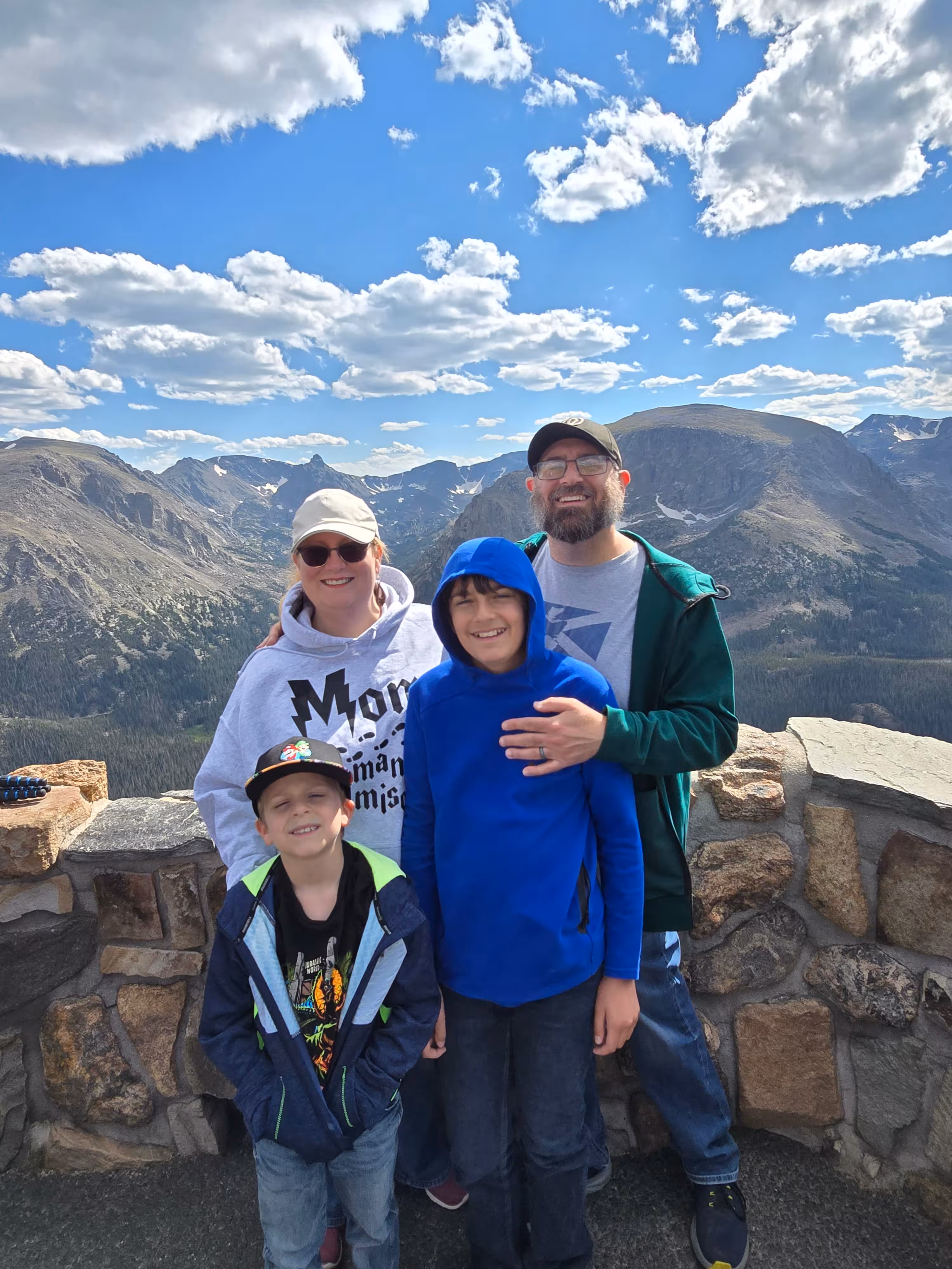 Cass Fryman with her family